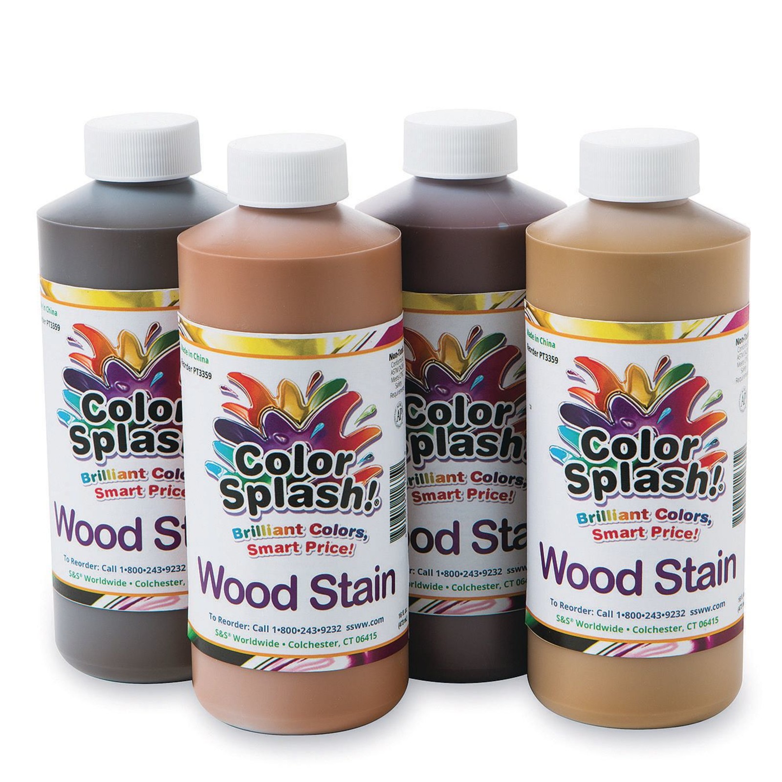 Color Splash!® 4 Color Gel Based Wood Stain Set